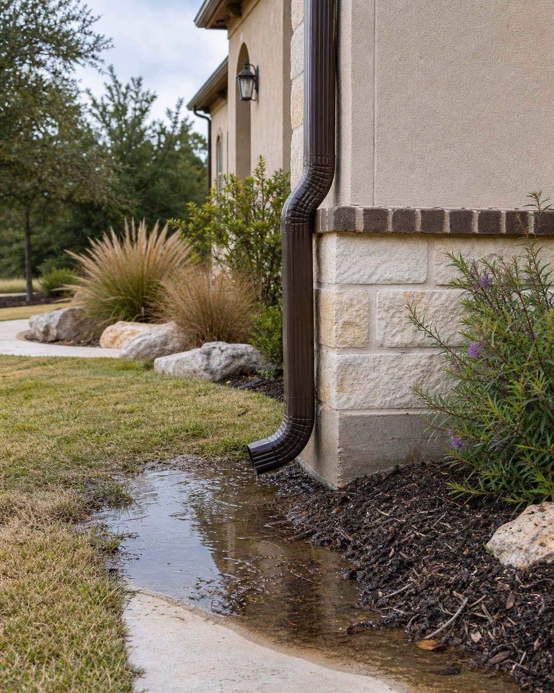 Foundation warning signs at a New Braunfels home